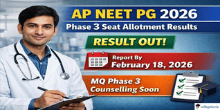 AP NEET PG 2026 Phase 3 Seat Allotment Result Released; Report by February 18